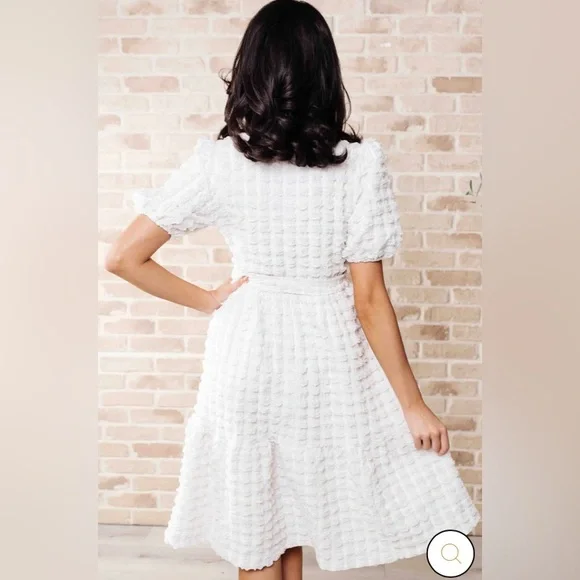 On Cloud Nine Bubble Midi Dress - Picture 3 of 12